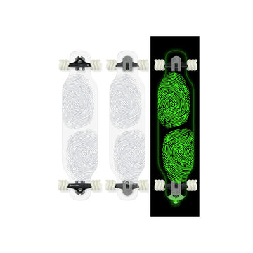 Clear Fingerprint Longboard