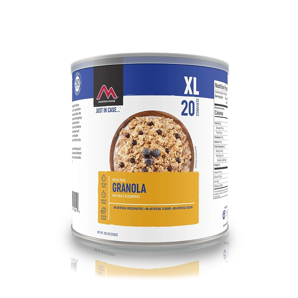 Granola with Milk & Blueberries XL
