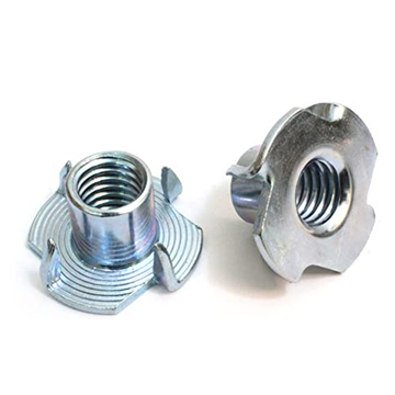 T-Nut (100 Pack), Zinc-Plated Steel Corriosion Resistant, Barrel Length
