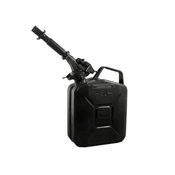 Authentic NATO Jerry Fuel Can and Spout System Black (5 Litre)