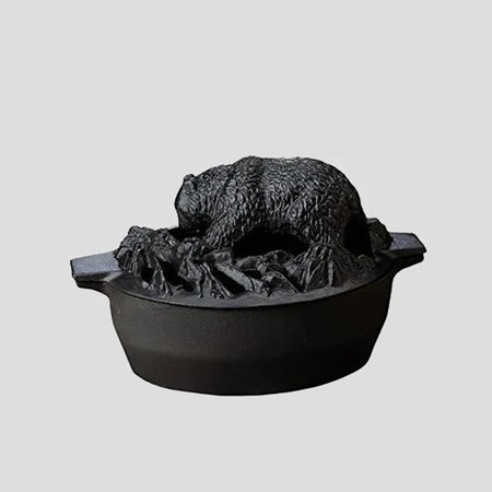 Hearth Black Matte Bear Steamer