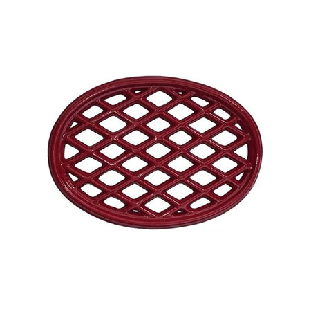 Cast Iron Lattice Trivet - Red