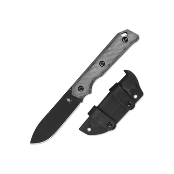 Kizer Begleiter Fixed Blade Knife 3.78 Inches D2 Blade Steel Black Micarta Handle 1045C1