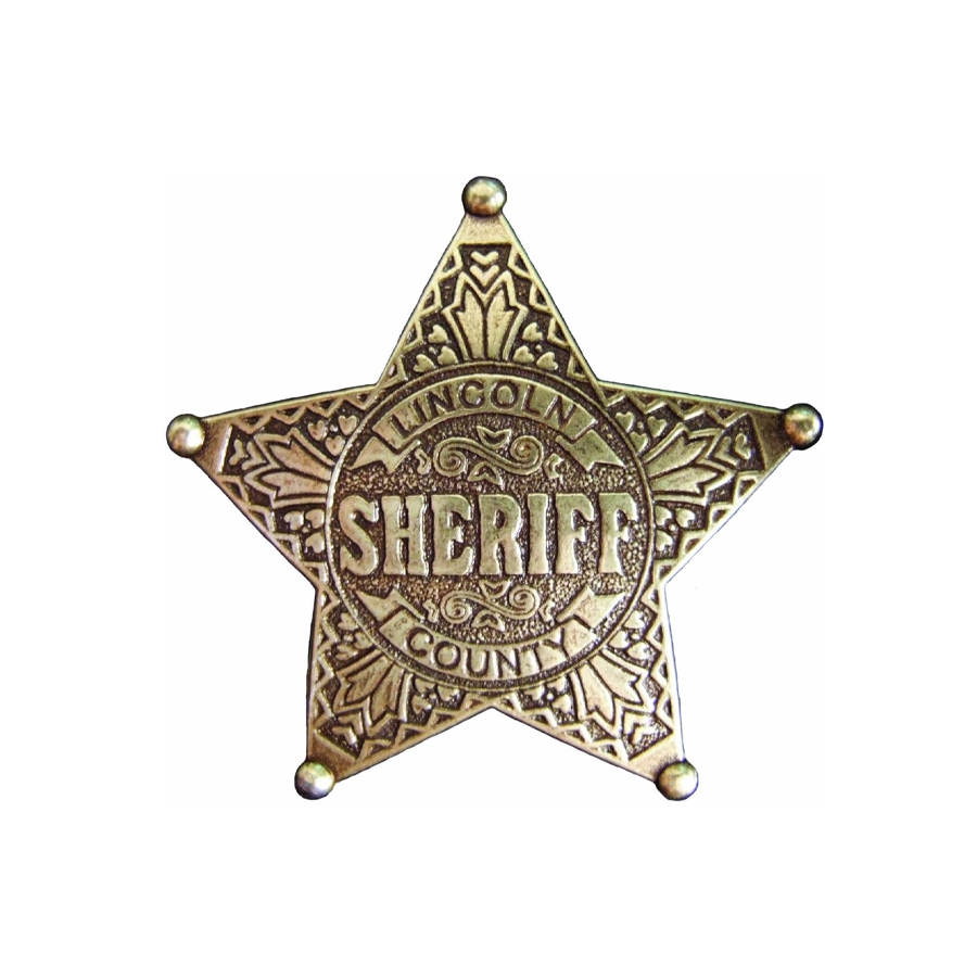 Denix Old West Era 2.5-Inch Lincoln County Sheriff Replica Badge