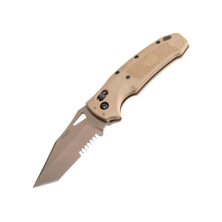 K320 M17 Folding Knife Coyote Tan 3.5 in. Able Lock Tanto