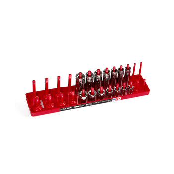 3/8" Drive Standard Regular & Deep Socket Holder - Red