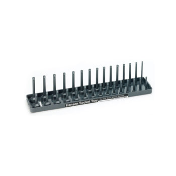 3/8" Drive Metric Regular & Deep Socket Holder - Grey
