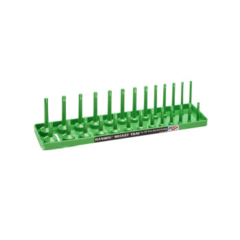 3/8" Drive Standard Regular & Deep Socket Holder - Green
