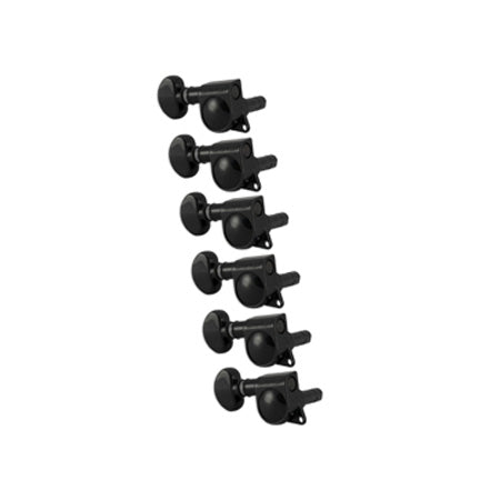 Mini Locking Rotomatics® Black Chrome Set 6 6-in-Line Left Hand Models