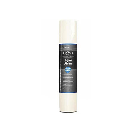 OESD Aquamesh Wash-Away Stabilizer White 10" x 10 Yard Roll