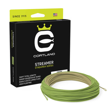 Cortland Streamer Floating Fly Line, WF8F, 100 FT, Olive/Green