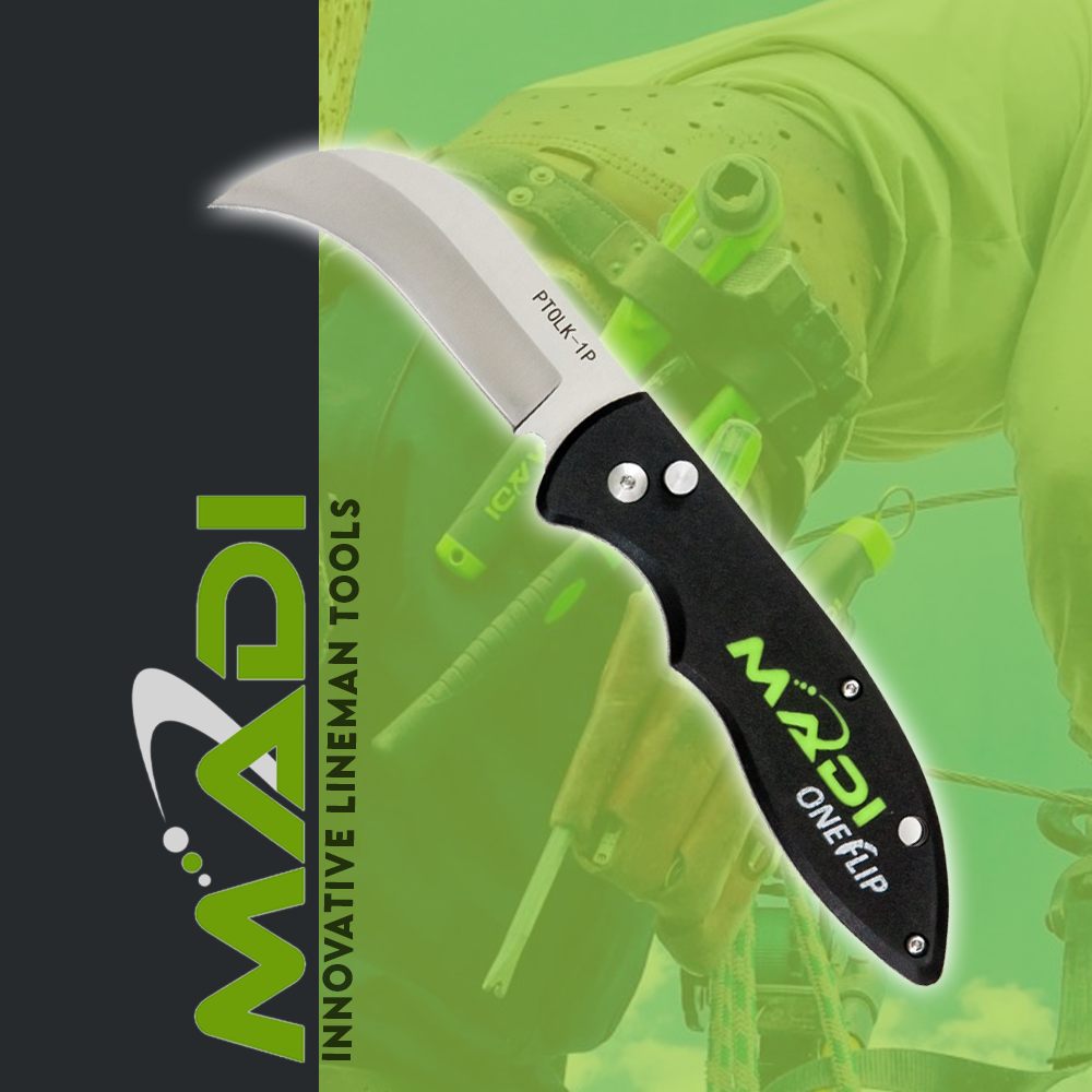 MADI OneFlip Lineman Knife (Pointed)