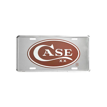 Case Red Oval License Plate