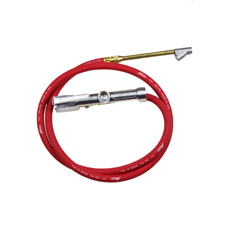 Milton® Tire Inflator Gauge with Dual-Head Straight Foot Air Chuck 5 Foot Air Hose 10-160 PSI
