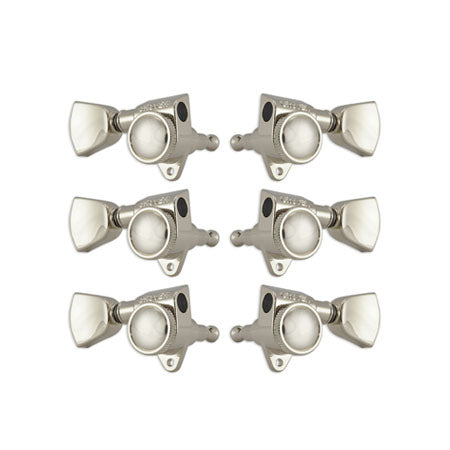 Roto-Grip Locking Rotomatics Nickel W/ Keystone Buttons Set 6 3 + 3