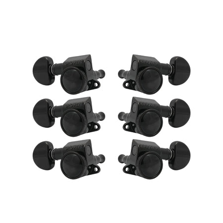 Mini Roto-Grip Locking Rotomatics Black Chrome Set 6 3 + 3