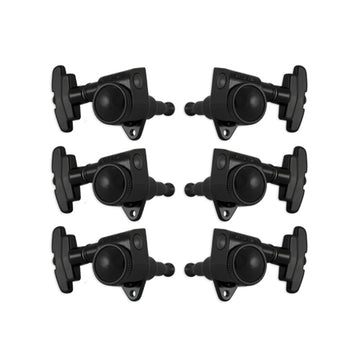 ROTO-GRIP LOCKING ROTOMATICS® BLACK CHROME SET 6  3 + 3 W/ 3 - STEP BUTTON