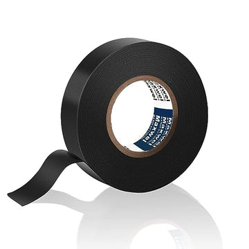 Electrical Tape Black Waterproof PVC - 0.75In x 65ft 1Pack High Temp Weatherproof Bulk