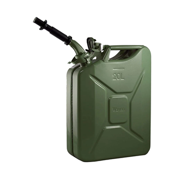 Green Authentic NATO Jerry Fuel Can and Spout System