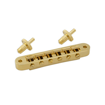 TUNE-O-MATIC GUITAR BRIDGE GOLD  (UNNOTCHED)