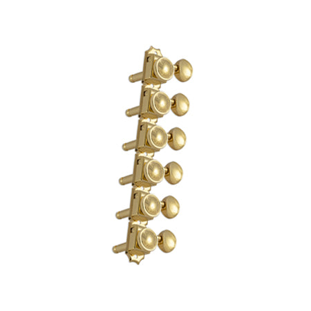 Locking Deluxe Gold W/ Metal Button Set 6 6-in-Line