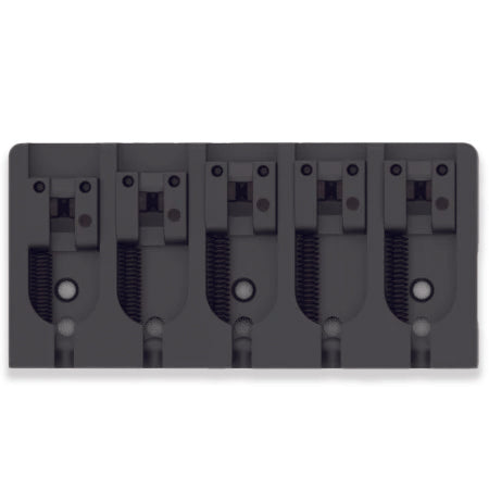 5 Stg a Style Bass Bridge - 787” (20MM) Spacing - Alum Black