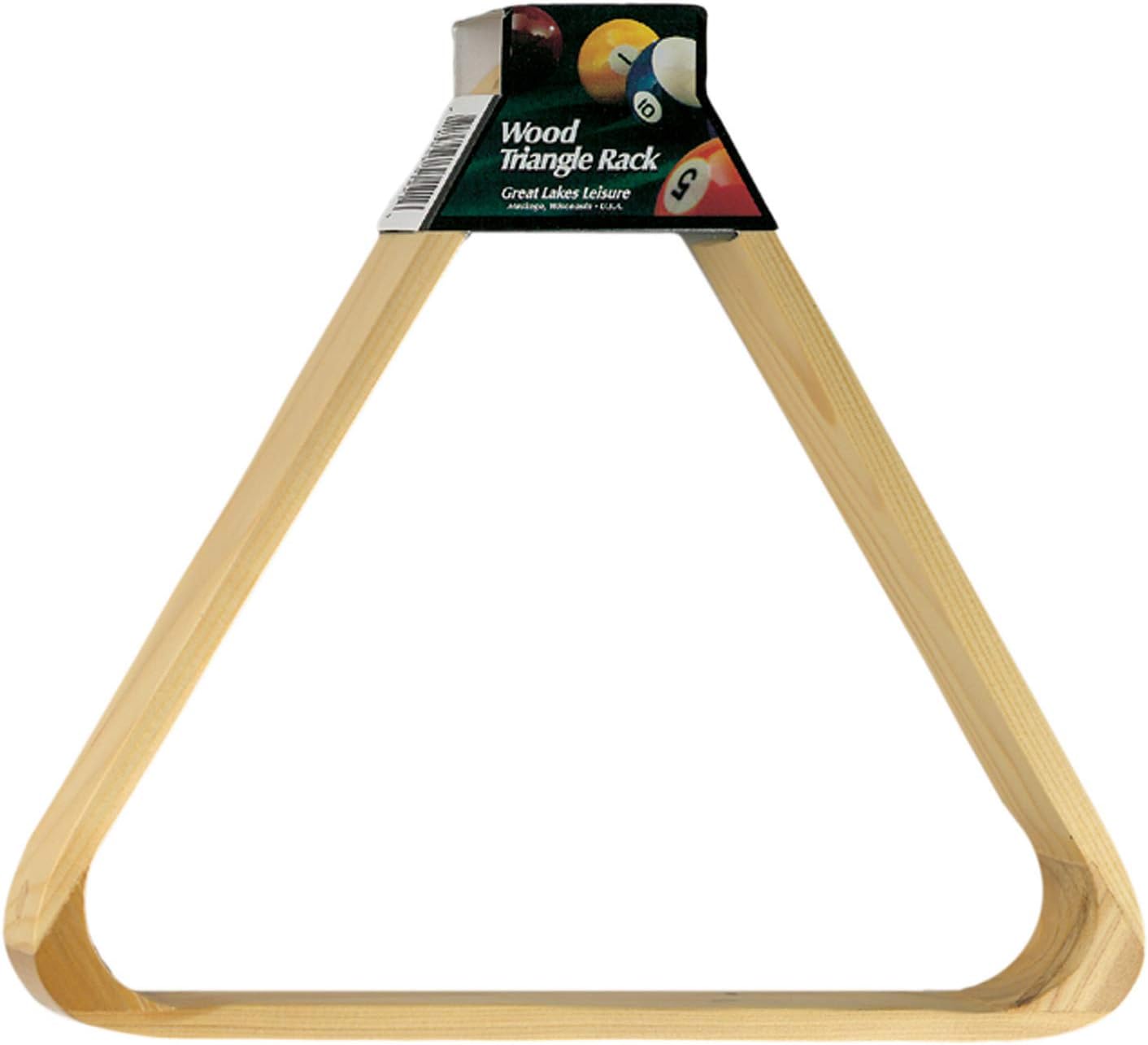 Pool Table Accessory: 8-Ball Rack, Hardwood Triangle 1/4" Sized