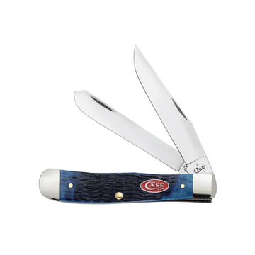 WR XX Pocket Knife Navy Blue Jigged Bone Trapper Item #7051 - (6254 SS) -