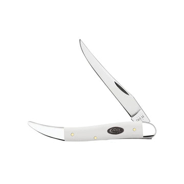 xx Knives White Synthetic Medium Toothpick Stainless 63962 Pocket Knife