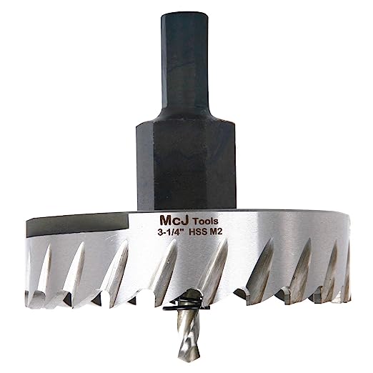 McJ Tools 3-1/4 Inch HSS M2 Drill Bit Hole Saw for Metal,