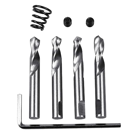 McJ Tools 4pack Pilot Drill Bits for Metal Hole Cutters