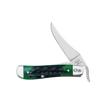 xx Knives Deep Canyon Hunter Green Russlock Stainless 75838 Pocket Knife