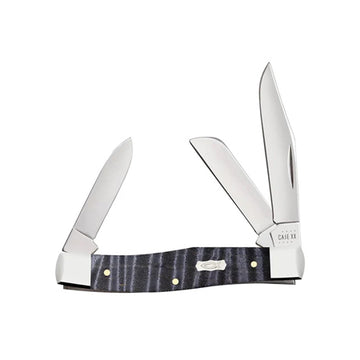 Pocket Knife Medium Stockman, Smooth Purple Curly Maple, length closed 3 5/8 inch