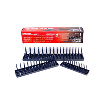 3 pc. METRIC Socket Tray Set - Grey