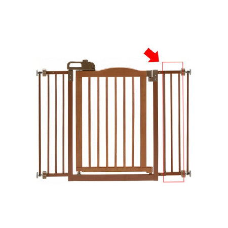 One-Touch Gate II Extension in Brown