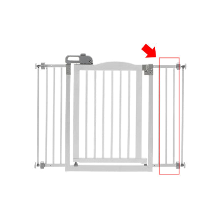 One-Touch Gate II Extension in White