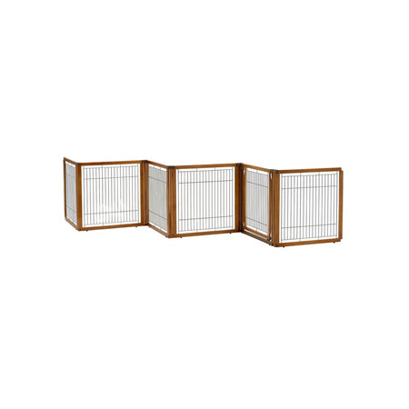 Richell Convertible Elite 6 Panel Pet Gate - Autumn Matte