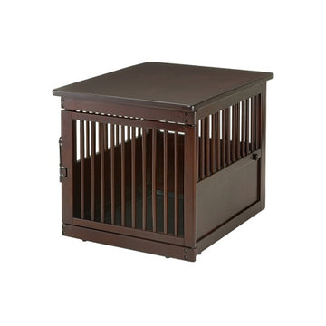 Richell End Table Wood Dog Crate