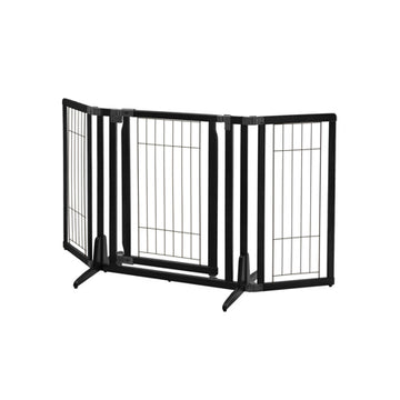 Richel Premium Plus Freestanding Pet Gate - Black