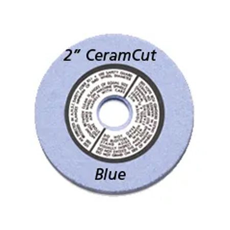 2" Ceramcut Unmtd Wheel, 3/8 Arbor, 120 Grit