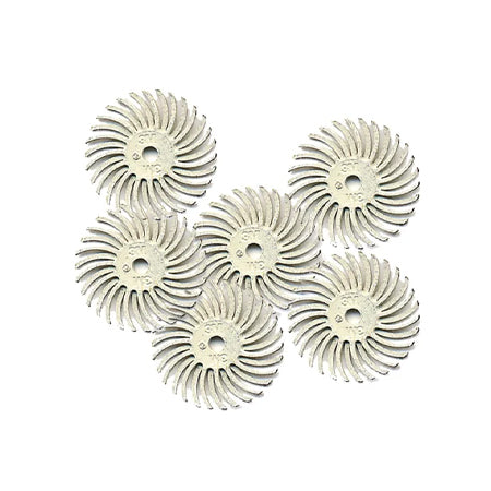 3/4" Radial Bristle Disc, Grit, 6-Pk