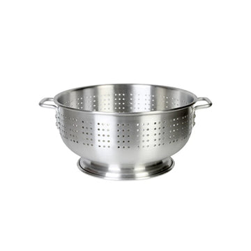 Heavy Duty Aluminum Colander, Commercial Pasta Strainer, 8 Quart