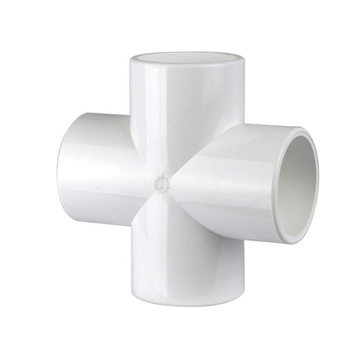 PVC- Cross 2" (Furniture Grade White)