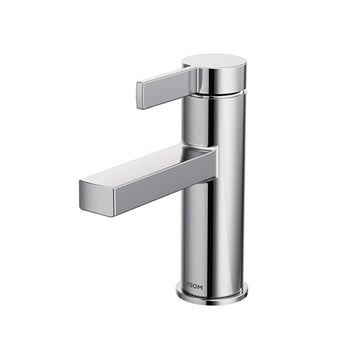 Beric One-Handle Single Hole Bathroom Faucet with Drain Assembly, Chrome