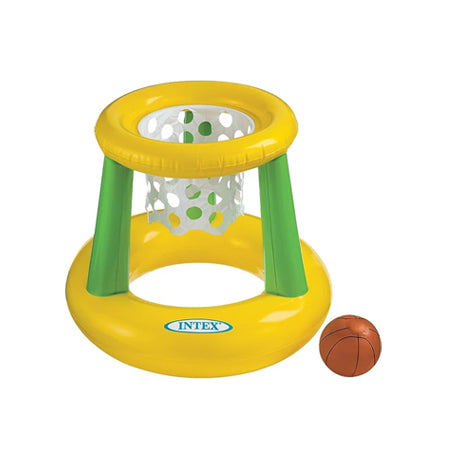 Intex - Floating Hoops 3, Incl Inflatable Pool Hoop and Basketball