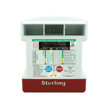 Non-waterproof white case 12v input to 12v output (30amp input & 30amp output)