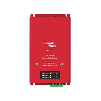 Non-waterproof RED case 12v input to 12v output (70amp input & 70amp output)