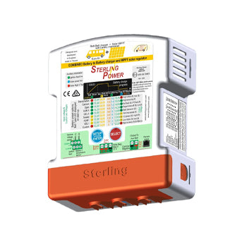 Solar MPPT regulator + 12v input to 12v output 30A Batt to Batt Charger together
