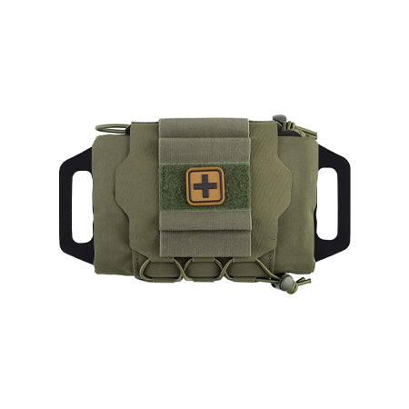 Tactical Medical Molle - Bolsa de primeros auxilios de dos piezas con sistema de micro medicina para caza de emergencia