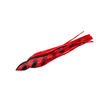 Black Glitter with red veins Octopus